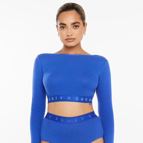 Savage X Fenty Tops - Savage X Fenty Cotton Jersey Crop Top